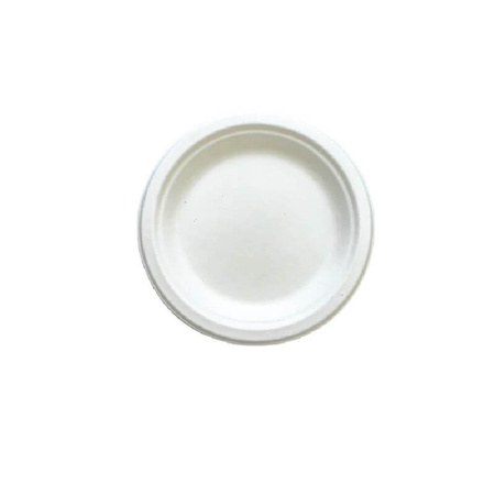 HURT - Okrągły talerz ekologiczny z pulpy trzcinowej fi 18 50szt.