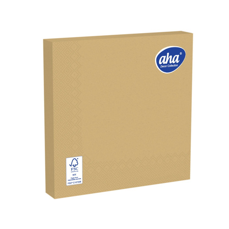 Serwetki 33*33 AHA kolor złoty 001 20szt