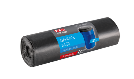 Worek na śmieci PRO PE 70*105 czarny LD 120l/10 szt.