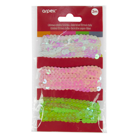 Cekinowa ozdobna tasiemka (3 szt.)