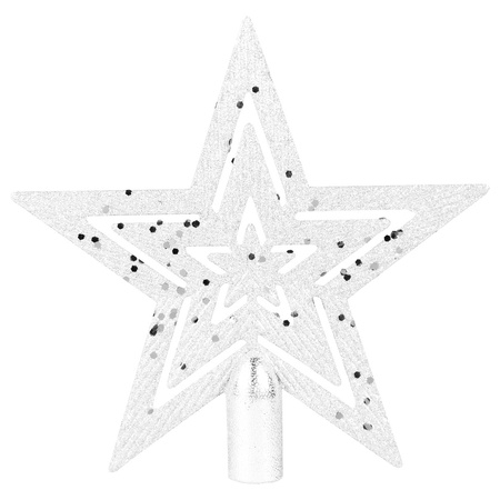 Szpic choinkowy - gwiazda biała