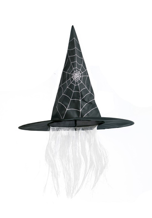 Kapelusz czarownicy z włosami