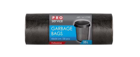 HURT - Worek na śmieci PRO PE 45*54 czarny HD 35l/30 szt.