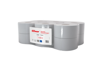 HURT - Papier toaletowy mak mini szary T130 1 warstwa 12szt.