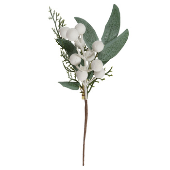 Świąteczna gałązka białe jagody C
