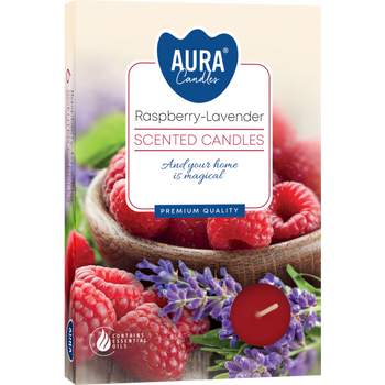 Podgrzewacze zapachowe Malina Lawenda 6szt 4h