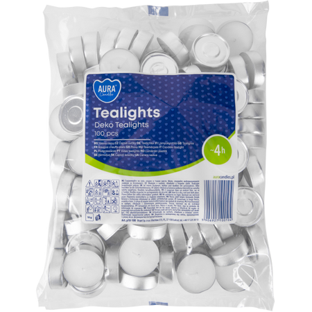 Świeczki podgrzewacze 100szt 4h