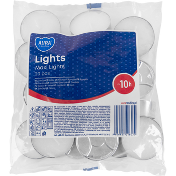 HURT - Świeczki podgrzewacze Maxi 20szt 10h