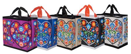 HURT - TORBA POLIPROPYLEN LAMINOWANY FOLKLOR 35X20X35CM