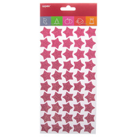 Naklejki brokatowe z pianki różowy