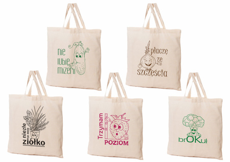 TORBA BAWEŁNA 38X42CM WARZYWA