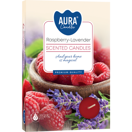 Podgrzewacze zapachowe Malina Lawenda 6szt 4h