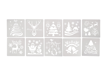 Szablony świąteczne wielokrotnego użytku (2 szt.)