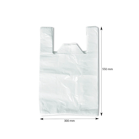 Torba hdpe biała 30/9/55 10um biała 170szt.