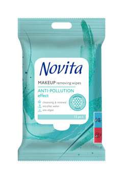 HURT - NOVITA chusteczki nawilżane Make up & Care 15szt x 14 op