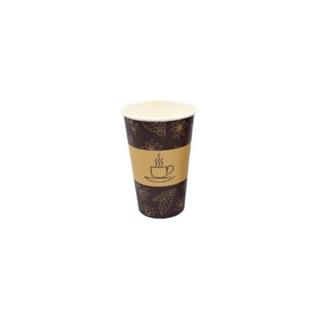 Kubek papierowy 300ml nadruk 50szt. Plastic Free