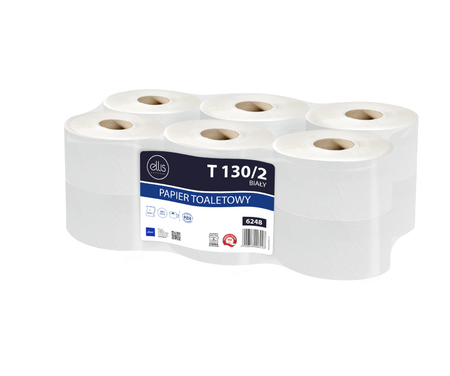 Papier toaletowy celulozowy biały T130 Professional 2 warstwy 12szt.