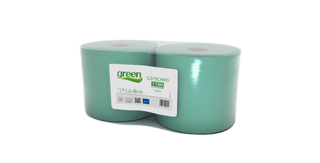 HURT - Czyściwo makulaturowe zielone 1 warstwa 2szt.