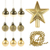Zestaw choinkowy (11 elementów) złote