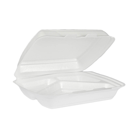 Menu-box trójdzielny biały 160szt.