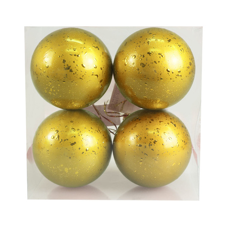 Zestaw bombek z efektem rosy (4 szt.) - złoty