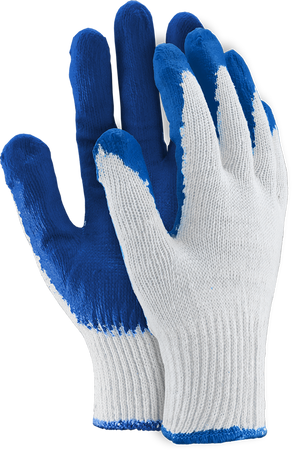 HURT - Rękawice robocze Wampirki bawełna + latex niebieskie