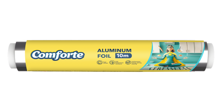 HURT - Comforte Folia aluminiowa, długość 10m, szerokość 280mm, Grubość 9 µm
