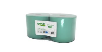 Czyściwo makulaturowe zielone 1 warstwa 2szt.