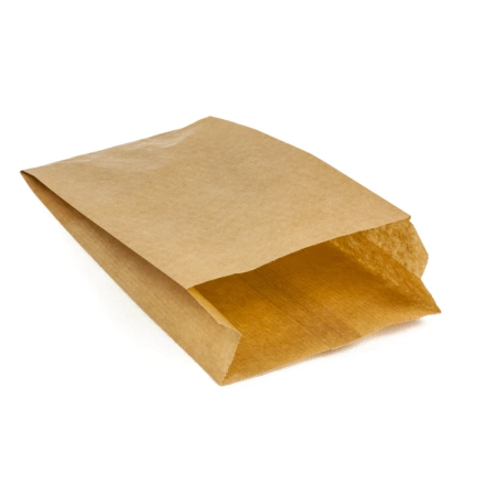 HURT - Torby papierowe fałdowa szara 100*50*250 bez okienka 1000szt. Bez Nadruku