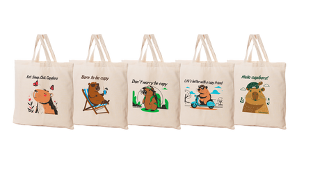 HURT - TORBA BAWEŁNA 38X42CM CAPIBARA