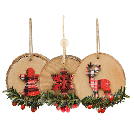 Drewniana zawieszka - kratka