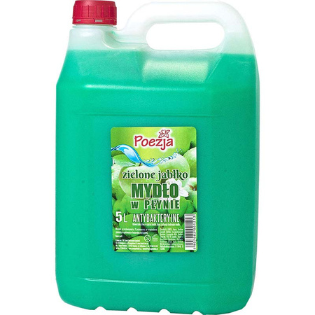 Poezja mydło w płynie 5L jabłko antybakteryjne