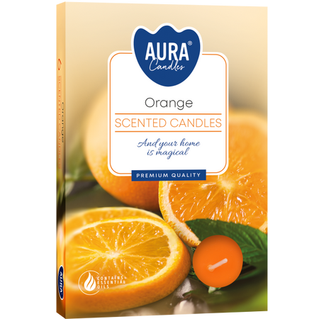 Podgrzewacze zapachowe Pomarańcz 6szt 4h