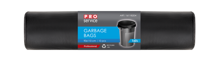 HURT - Worek na śmieci PRO PE 90*110 czarny LD 160l/10 szt.