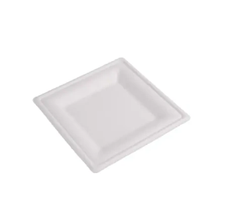 HURT - Kwadratowy talerz ekologiczny z pulpy trzcinowej 26x26 50szt.
