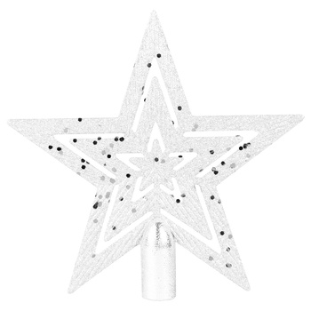 Szpic choinkowy - gwiazda biała