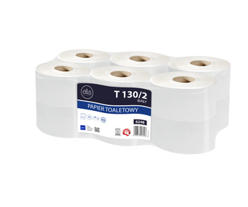 HURT - Papier toaletowy celulozowy biały T130 Professional 2 warstwy 12szt.