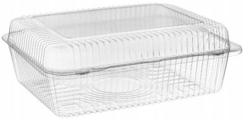 HURT - $Pojemnik zamykany transparentny RPET ALI38C 50szt.