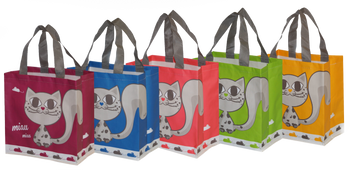 HURT - Torba Polipropylen Laminowany KitiKat 26x15x27cm