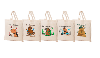 HURT - TORBA BAWEŁNA 38X42CM CAPIBARA