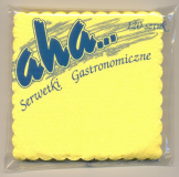 Serwetki 15x15 120 szt. żółte