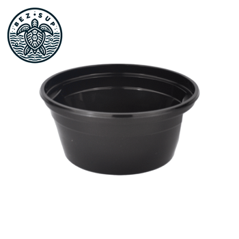 Pojemnik plastikowy do zupy czarny EASY HANDLE 570ml WIELOKROTNEGO UŻYTKU 50szt