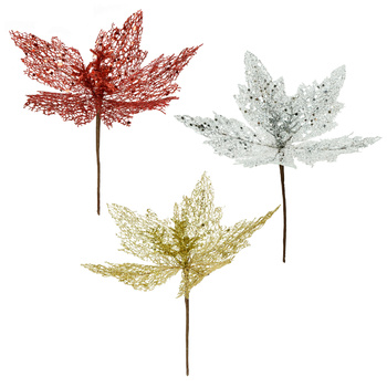 Brokatowa gwiazda betlejemska ażurowa