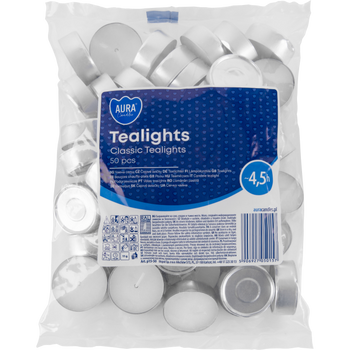 Świeczki podgrzewacze 50szt 4,5h