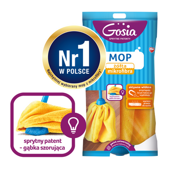Wkład do mopa żółta mikrofibra GOSIA