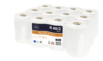 Ręcznik celuloza mini biały R40 12szt 2 warstwy Comfort 