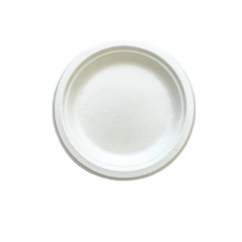 HURT - Okrągły talerz ekologiczny z pulpy trzcinowej fi 26 50szt.