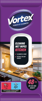 HURT - VORTEX chusteczki nawilżane do kuchni, flip top, 48 sztuk 