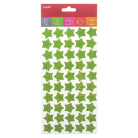 Naklejki brokatowe z pianki zielony