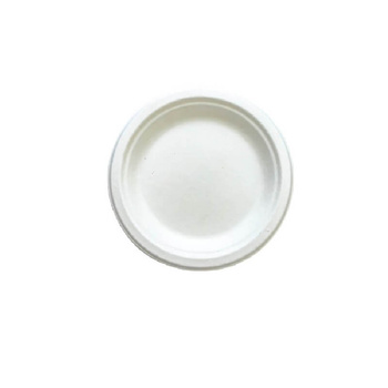 Okrągły talerz ekologiczny z pulpy trzcinowej fi 18 50szt.